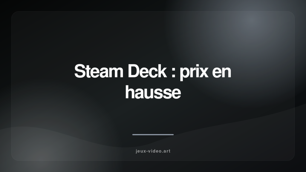 Valve augmente le prix de la Steam Deck