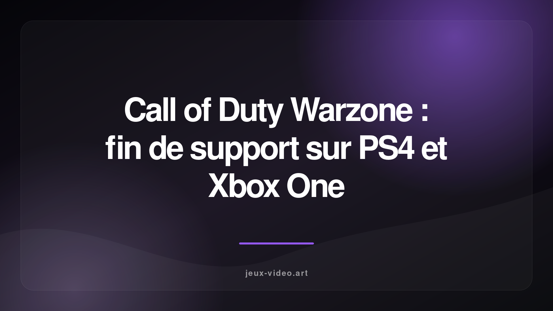 Activision confirme l&rsquo;arrêt de Call of Duty Warzone sur PS4 et Xbox One