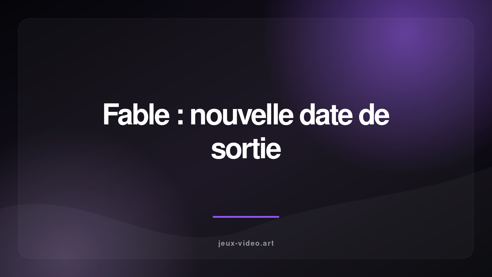 Fable reporté à février 2027