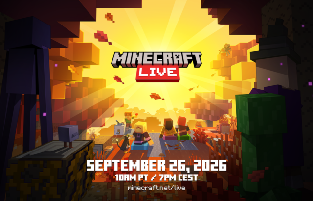 Minecraft LIVE : nouveau game drop et Dungeons II le 26 septembre à 19 h