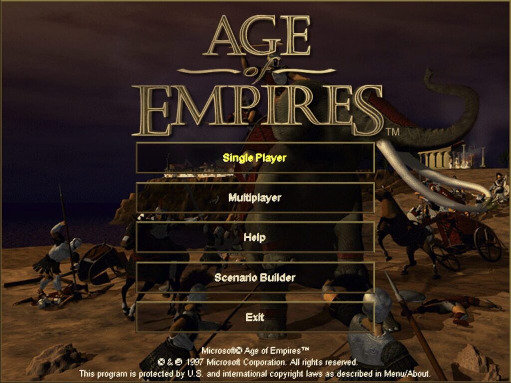 Capture d’écran de Age of Empires