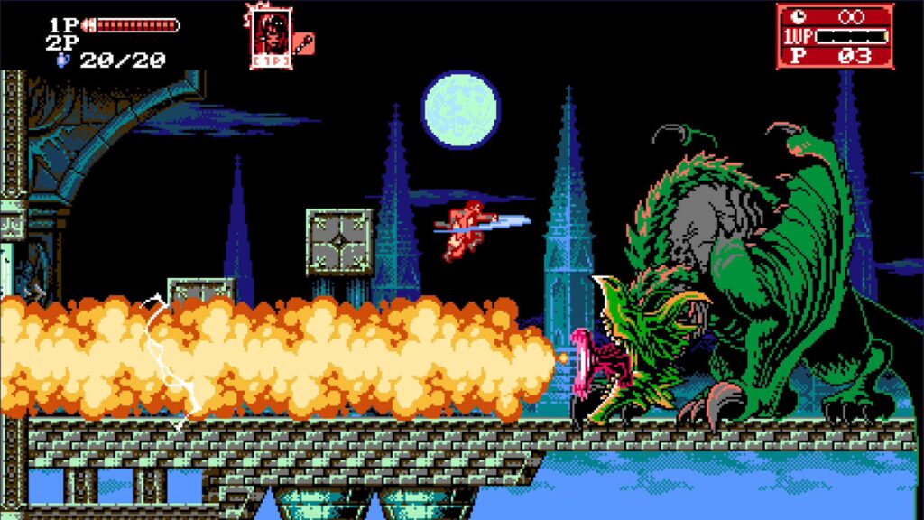 Capture d’écran de Bloodstained: Curse of the Moon 2