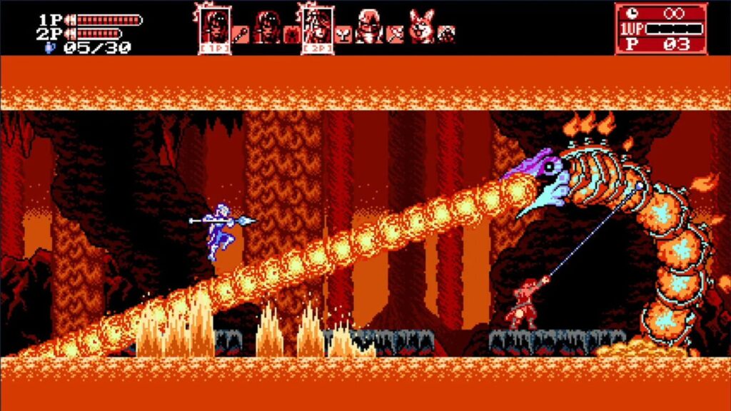 Capture d’écran de Bloodstained: Curse of the Moon 2