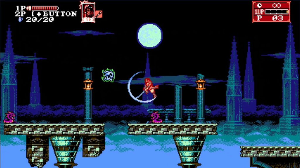 Capture d’écran de Bloodstained: Curse of the Moon 2