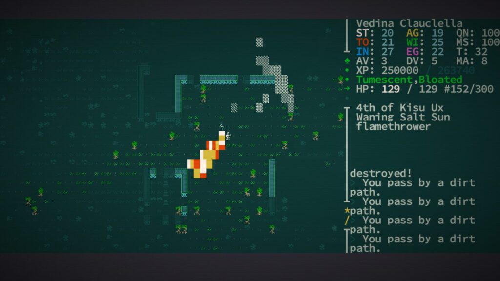 Capture d’écran de Caves of Qud