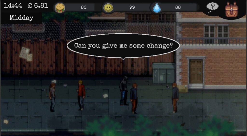 Capture d’écran de Change: A Homeless Survival Experience