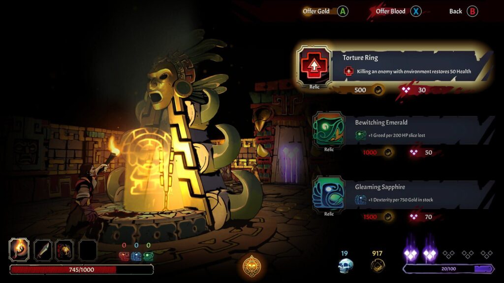 Capture d’écran de Curse of the Dead Gods