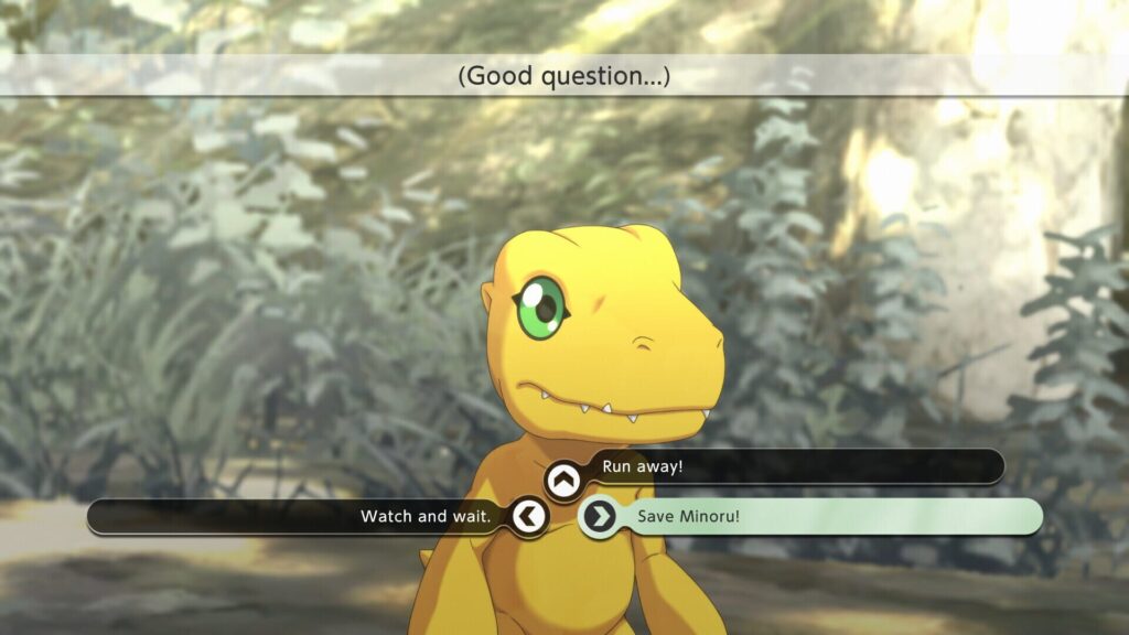 Capture d’écran de Digimon Survive