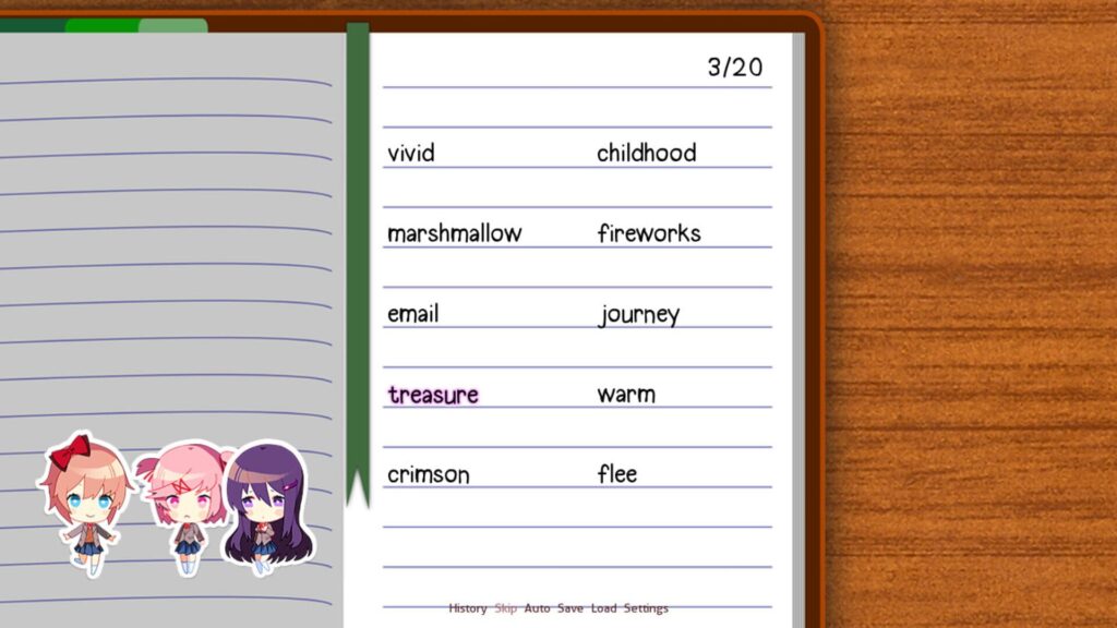 Capture d’écran de Doki Doki Literature Club!