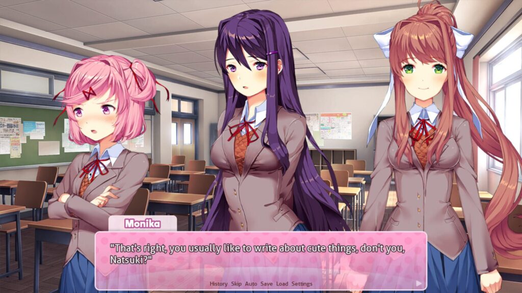 Capture d’écran de Doki Doki Literature Club!