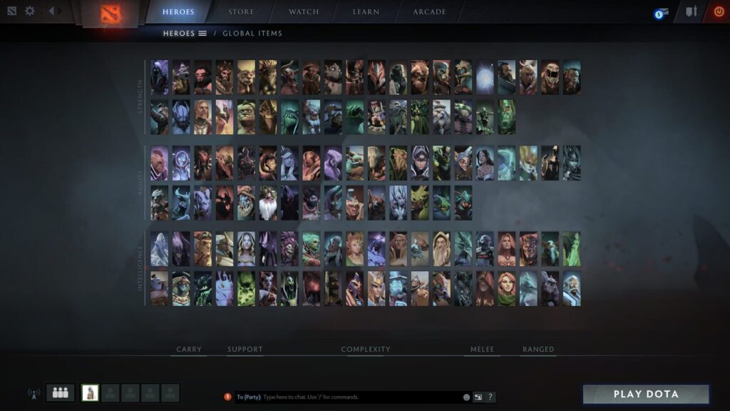 Capture d’écran de Dota 2