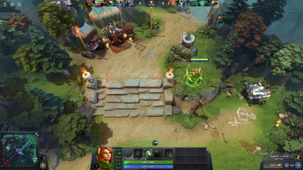 Capture d’écran de Dota 2