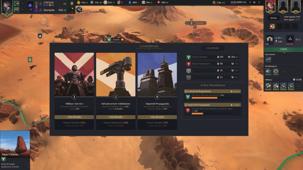 Capture d’écran de Dune: Spice Wars
