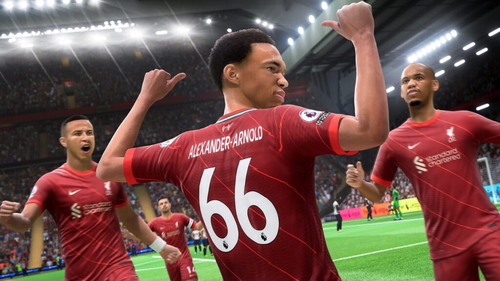 Capture d’écran de FIFA 22