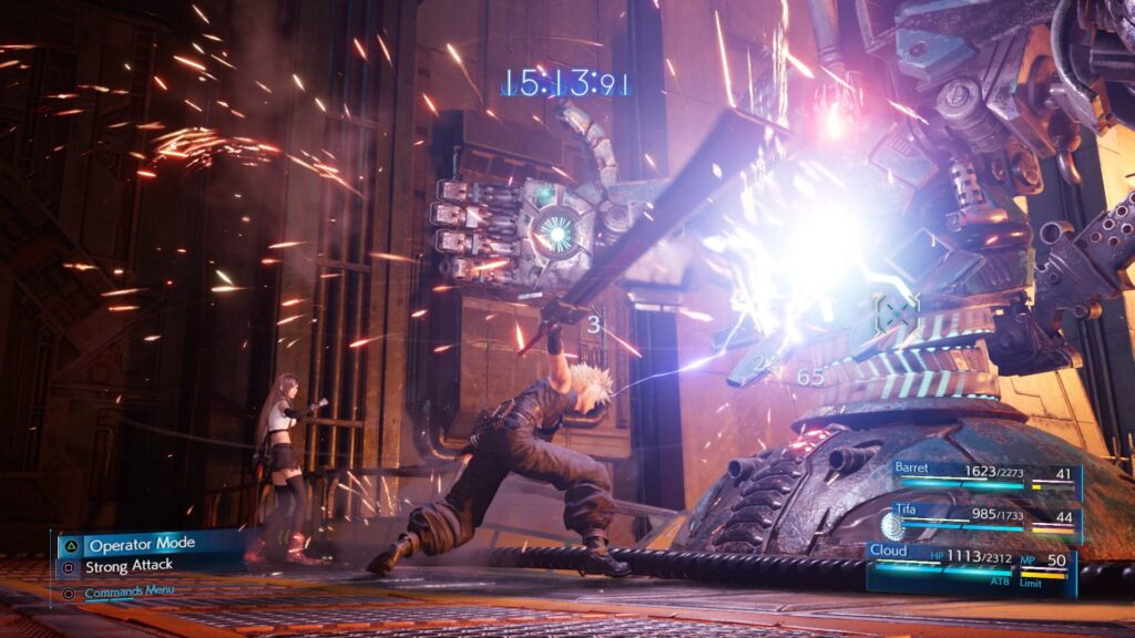 Capture d’écran de Final Fantasy VII Remake