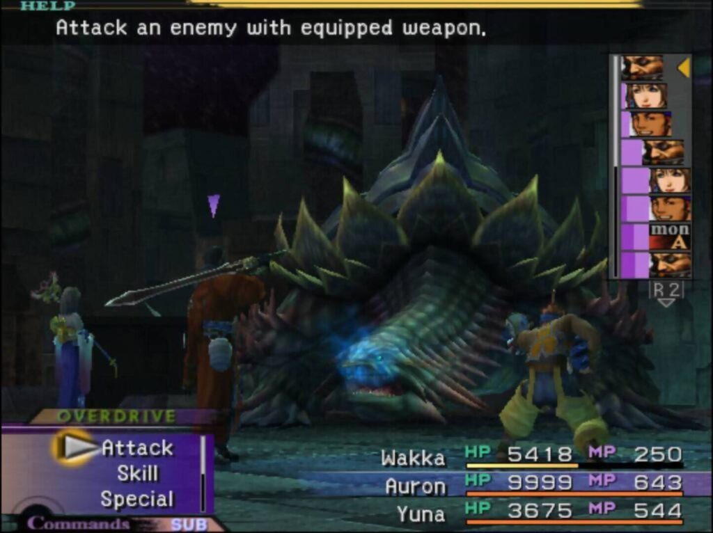Capture d’écran de Final Fantasy X