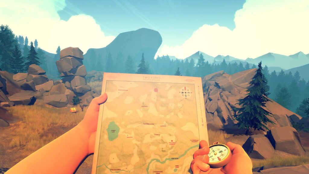 Capture d’écran de Firewatch