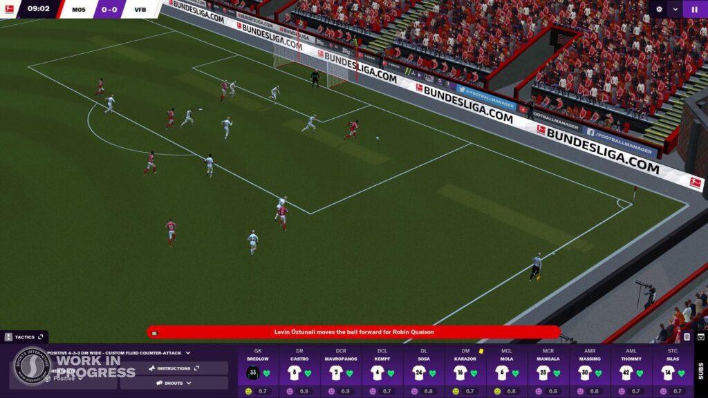 Capture d’écran de Football Manager 2021