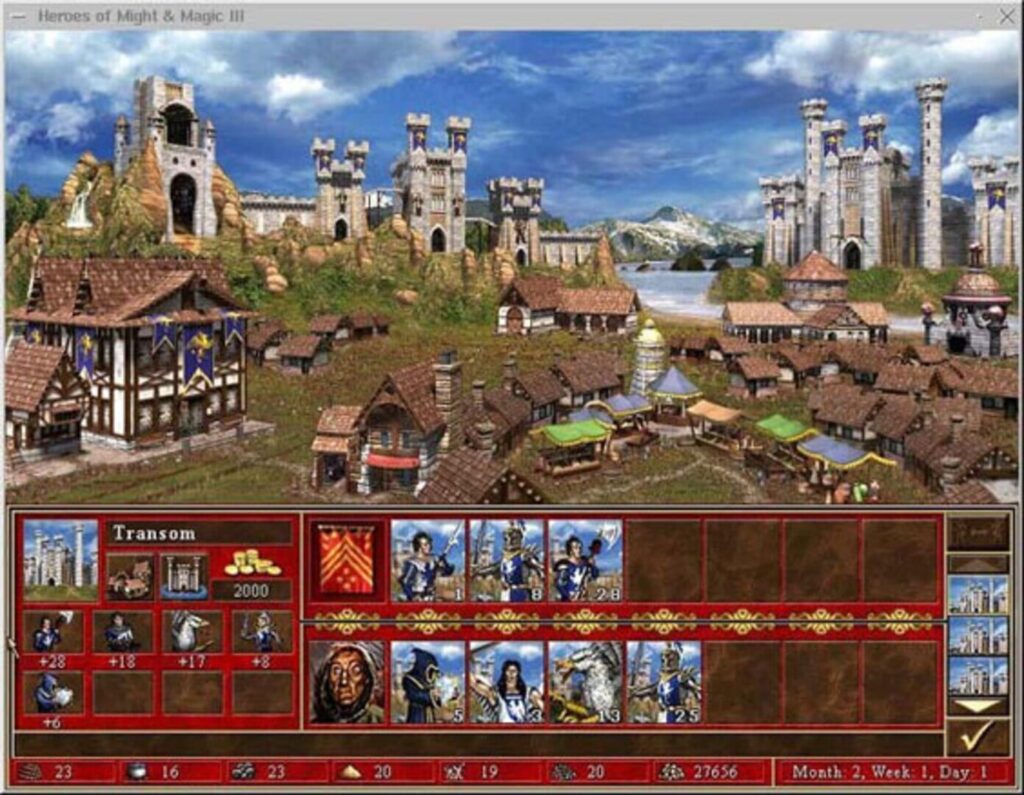 Capture d’écran de Heroes of Might and Magic III: The Restoration of Erathia