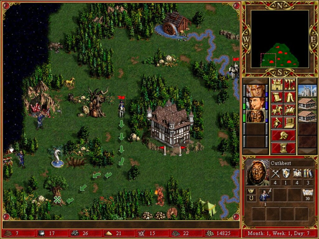 Capture d’écran de Heroes of Might and Magic III: The Restoration of Erathia