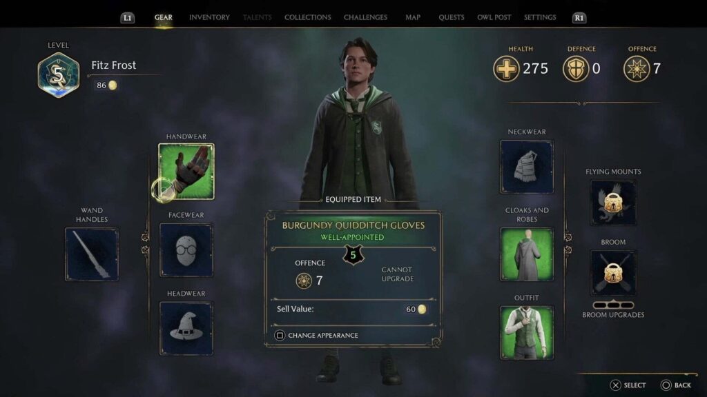 Capture d’écran de Hogwarts Legacy