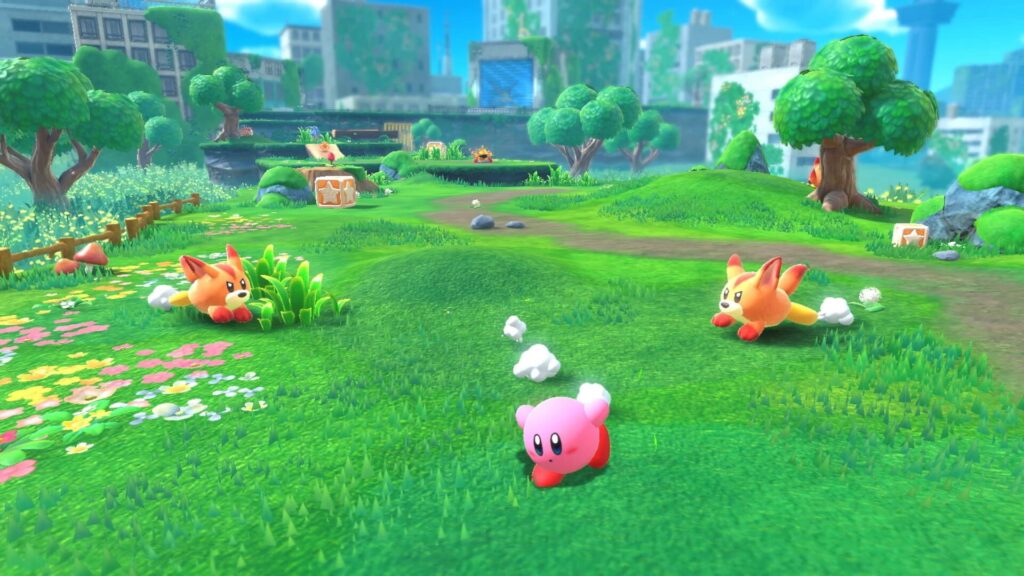 Capture d’écran de Kirby and the Forgotten Land
