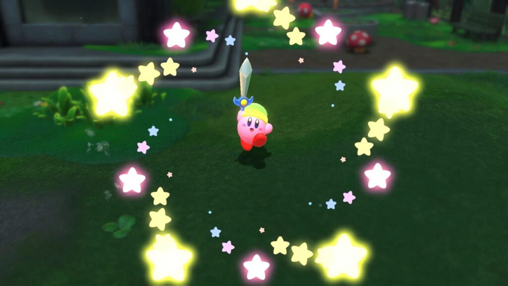 Capture d’écran de Kirby and the Forgotten Land