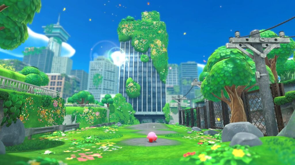 Capture d’écran de Kirby and the Forgotten Land