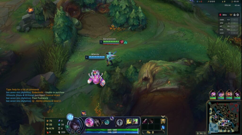 Capture d’écran de League of Legends