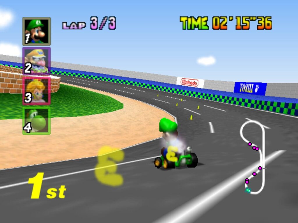 Capture d’écran de Mario Kart 64