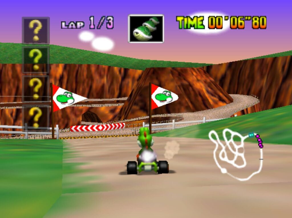 Capture d’écran de Mario Kart 64