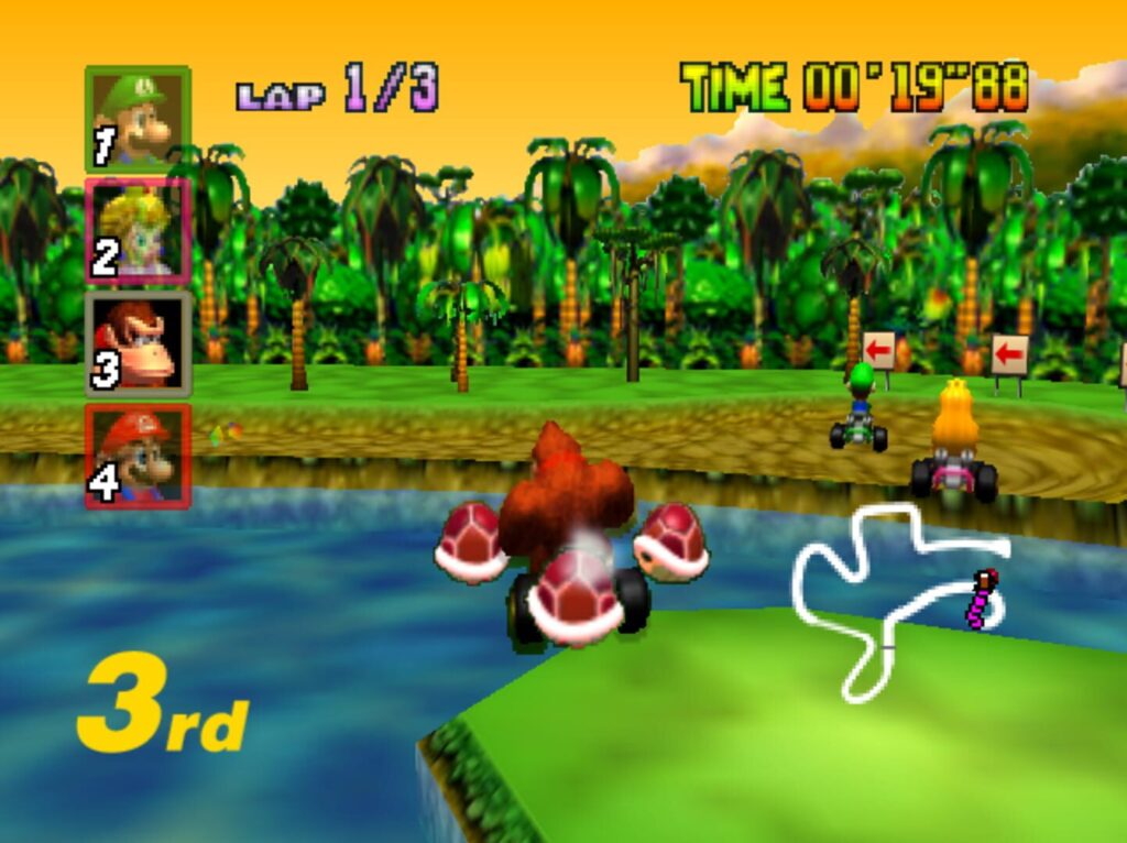 Capture d’écran de Mario Kart 64