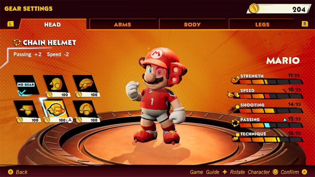 Capture d’écran de Mario Strikers: Battle League