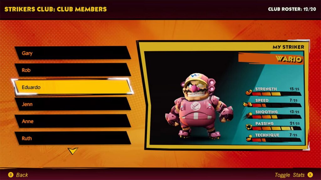 Capture d’écran de Mario Strikers: Battle League