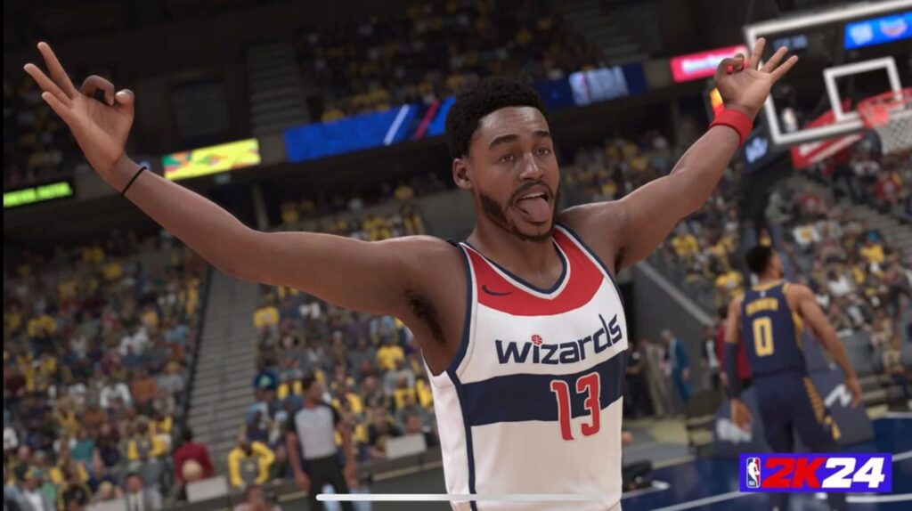 Capture d’écran de NBA 2K24