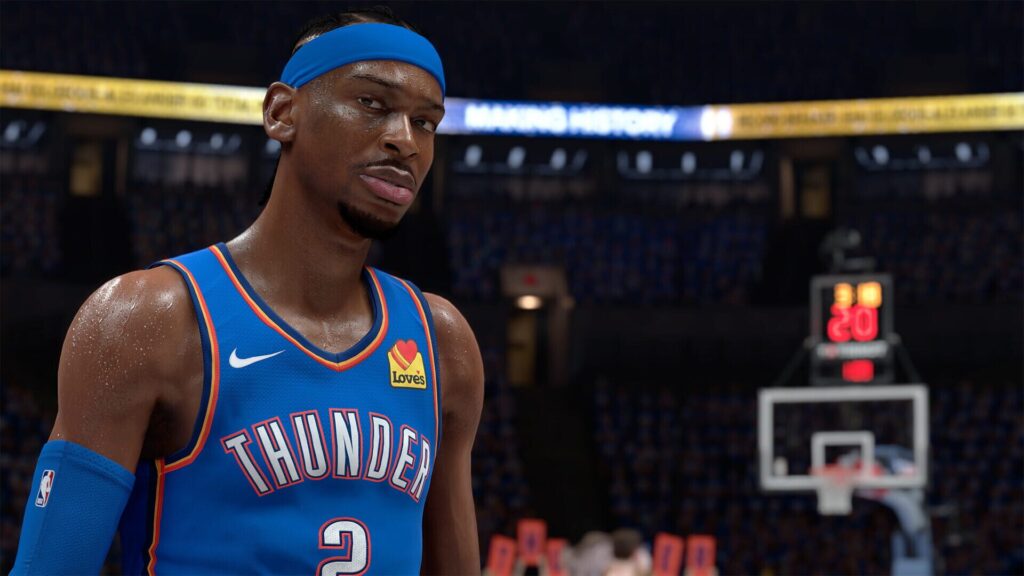 Capture d’écran de NBA 2K26