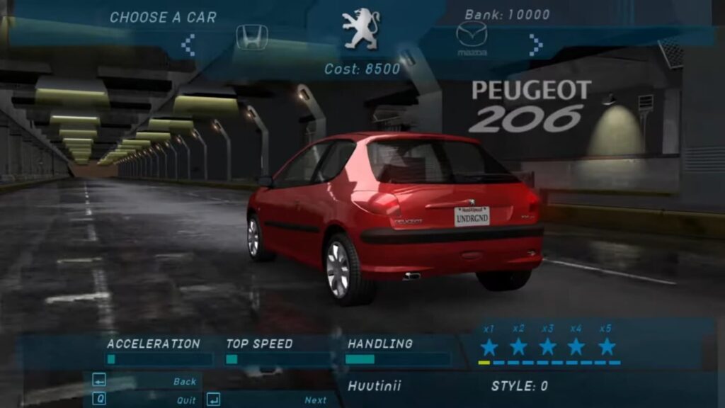 Capture d’écran de Need for Speed: Underground