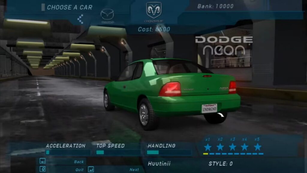 Capture d’écran de Need for Speed: Underground