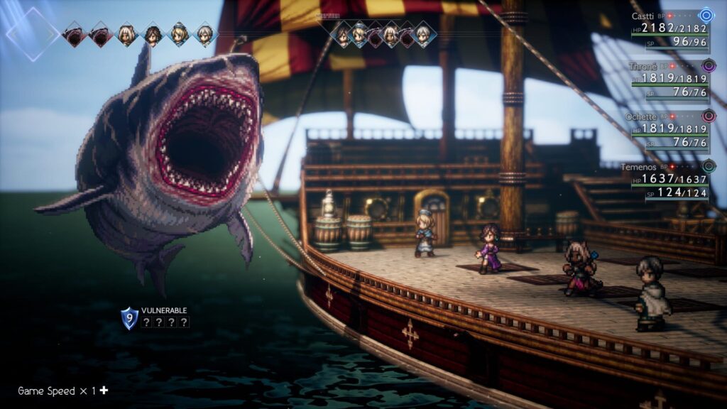 Capture d’écran de Octopath Traveler II