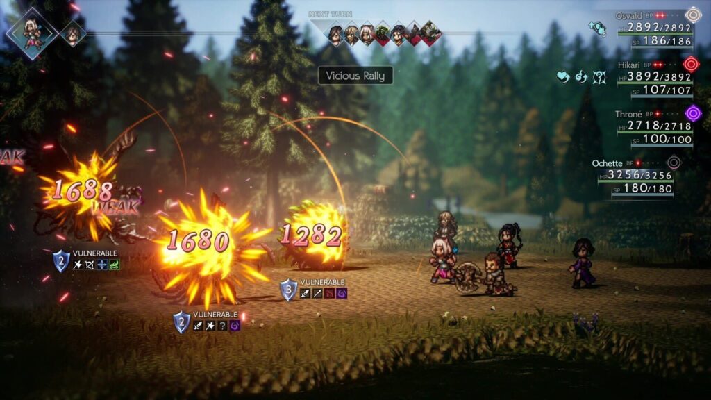 Capture d’écran de Octopath Traveler II