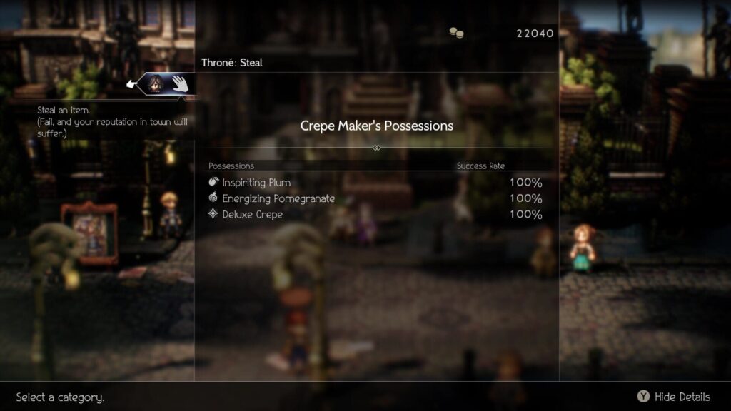 Capture d’écran de Octopath Traveler II