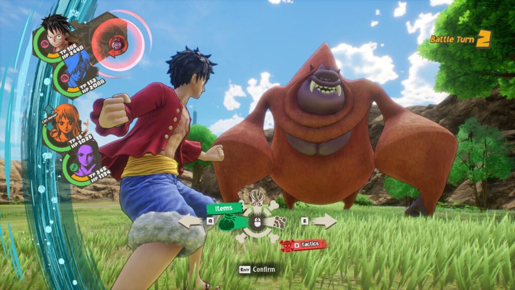 Capture d’écran de One Piece Odyssey