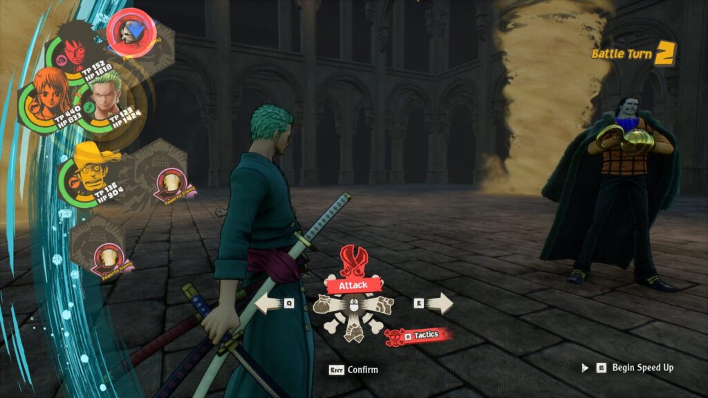 Capture d’écran de One Piece Odyssey