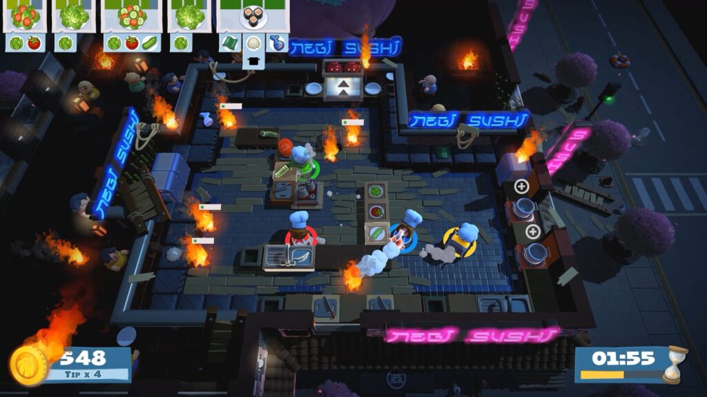 Capture d’écran de Overcooked! 2