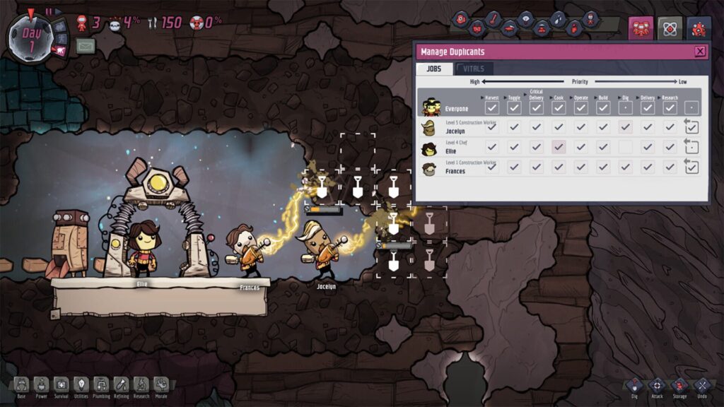 Capture d’écran de Oxygen Not Included