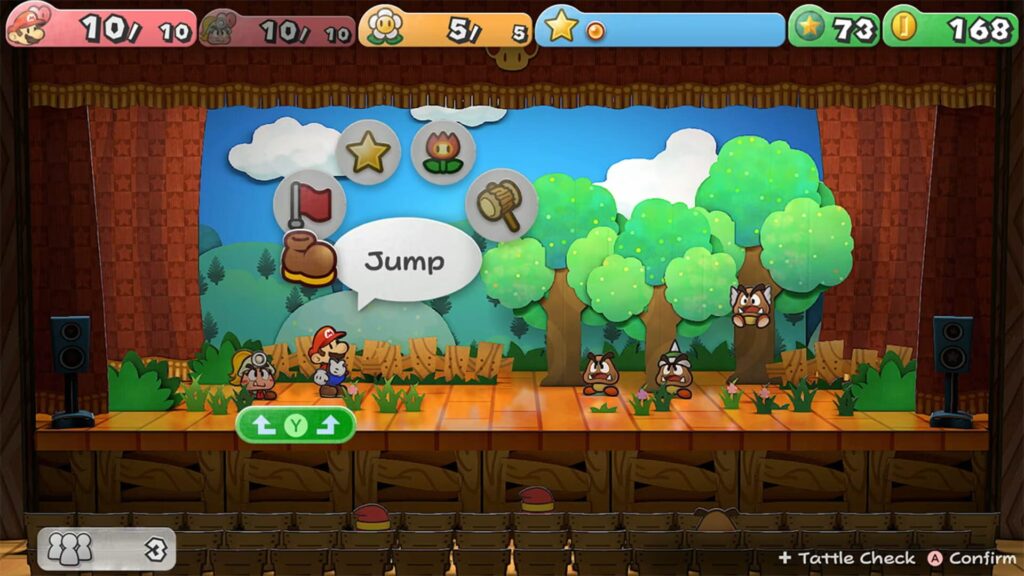 Capture d’écran de Paper Mario: The Thousand-Year Door
