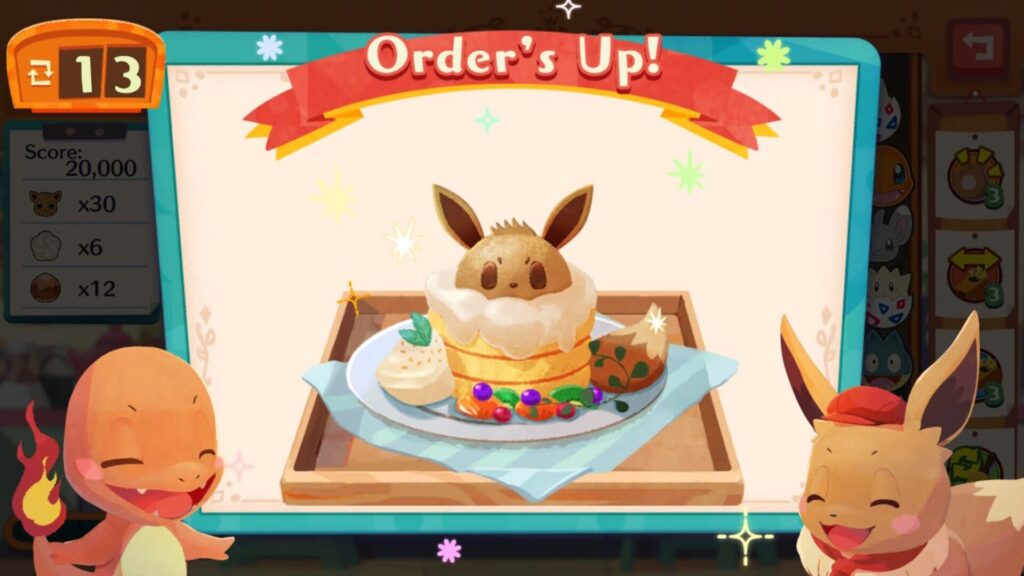 Capture d’écran de Pokémon Café Mix