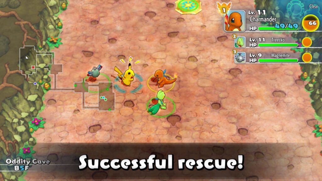 Capture d’écran de Pokémon Mystery Dungeon: Rescue Team DX