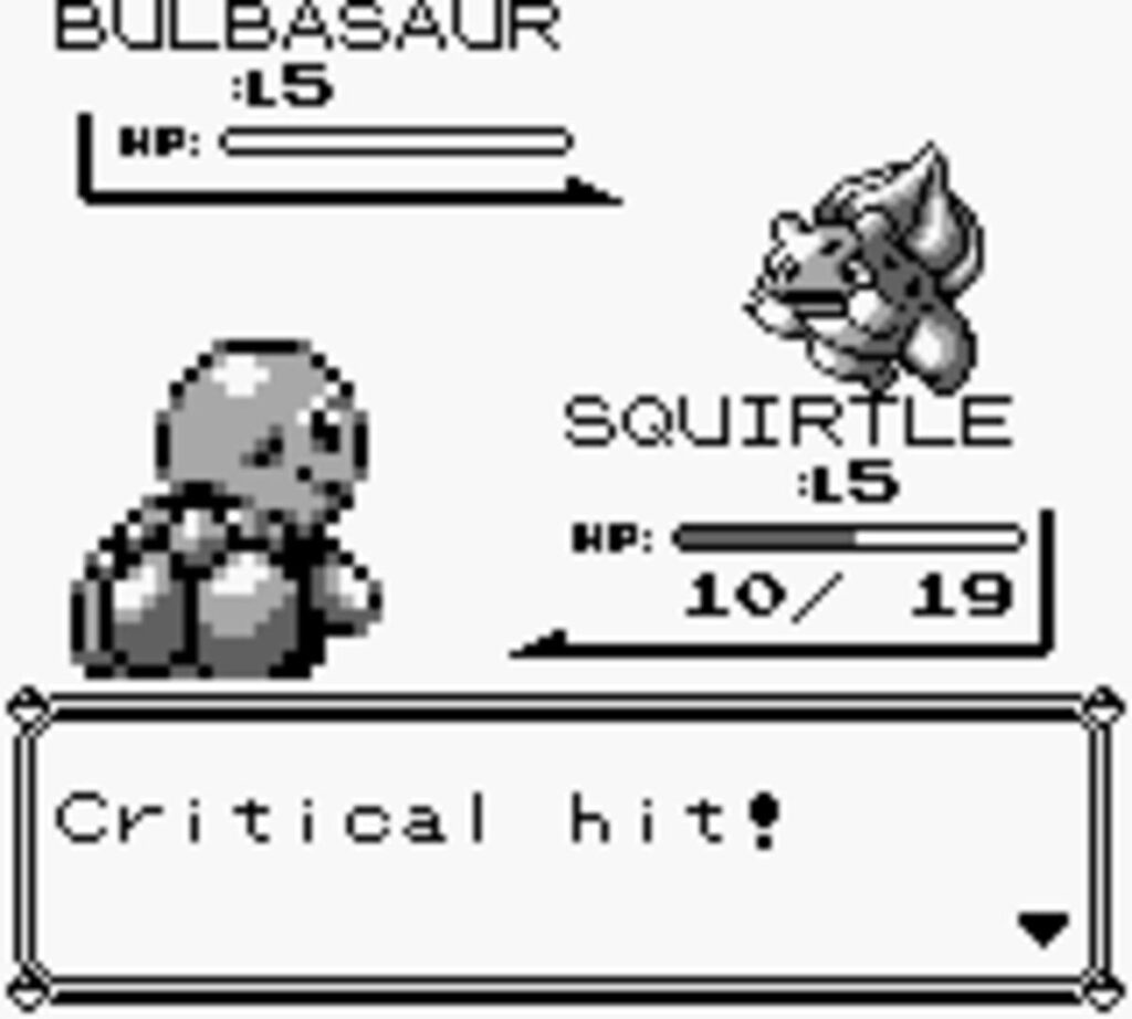 Capture d’écran de Pokémon Red Version
