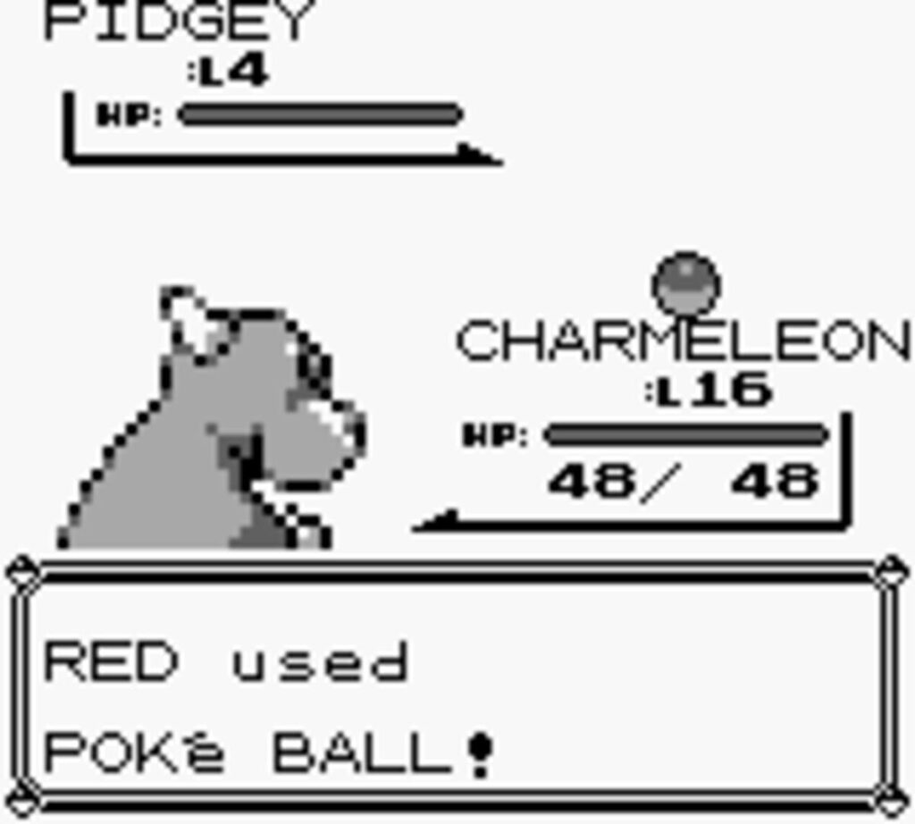Capture d’écran de Pokémon Red Version